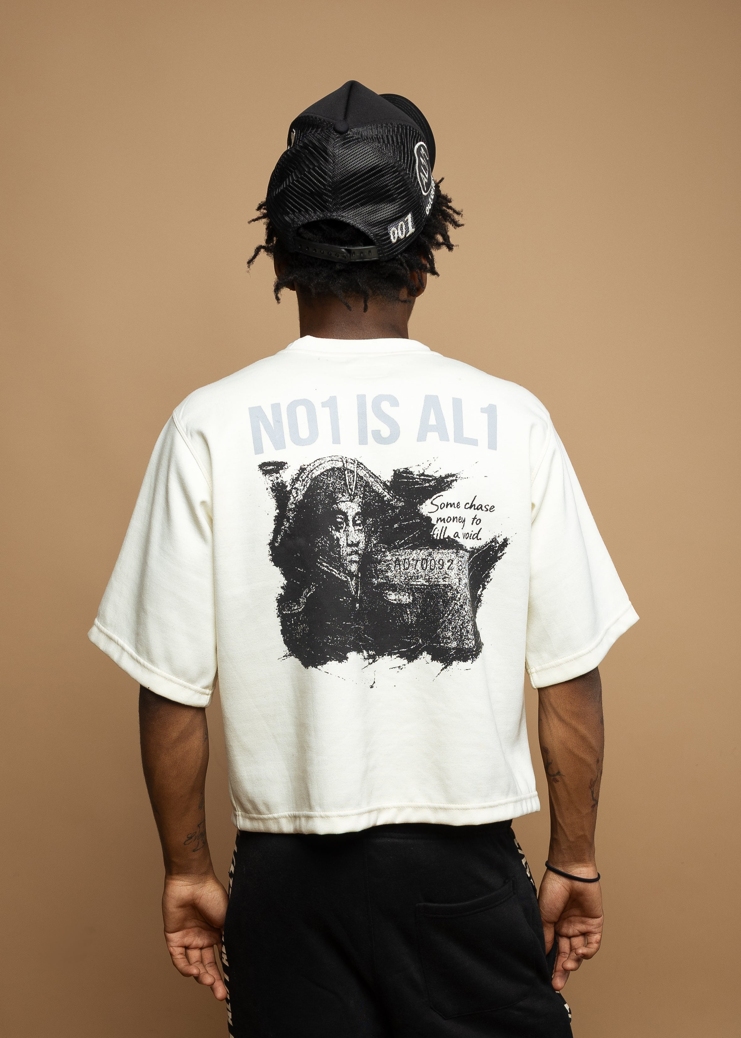 The Silent Witness Tee- Washed Cream