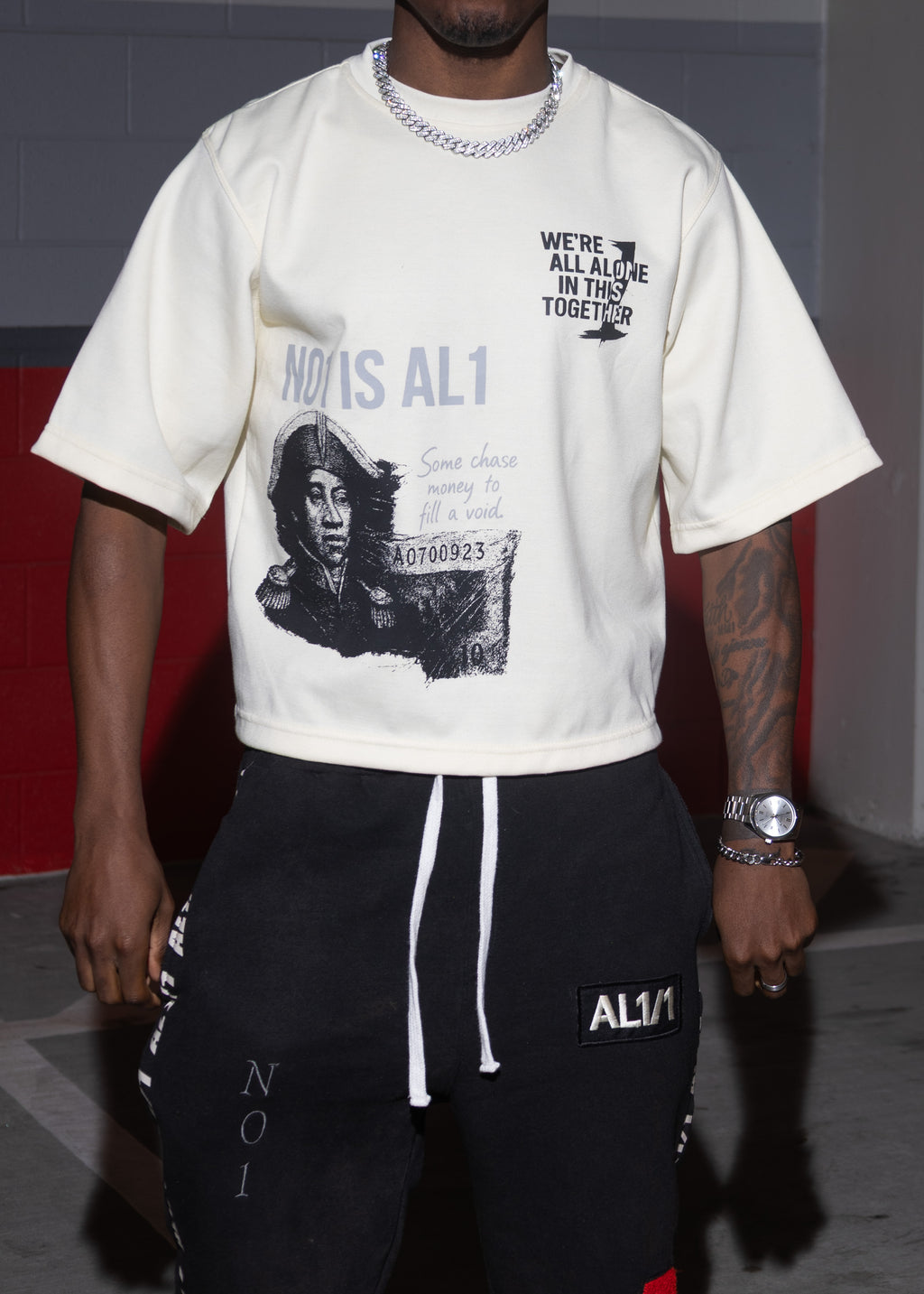 The Silent Witness Tee- Washed Cream