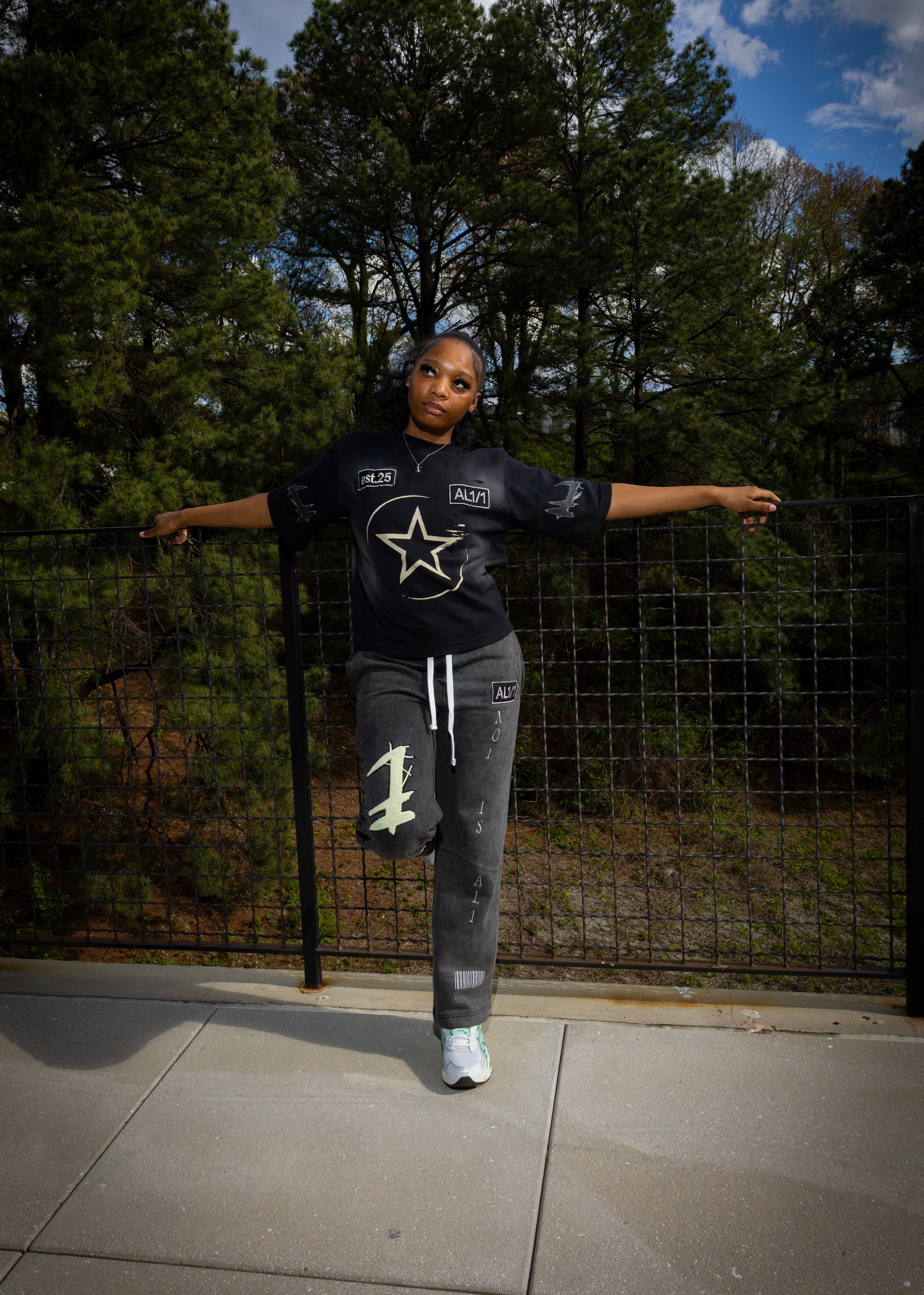 Psychodrama Tee- Washed Black/ Distressed