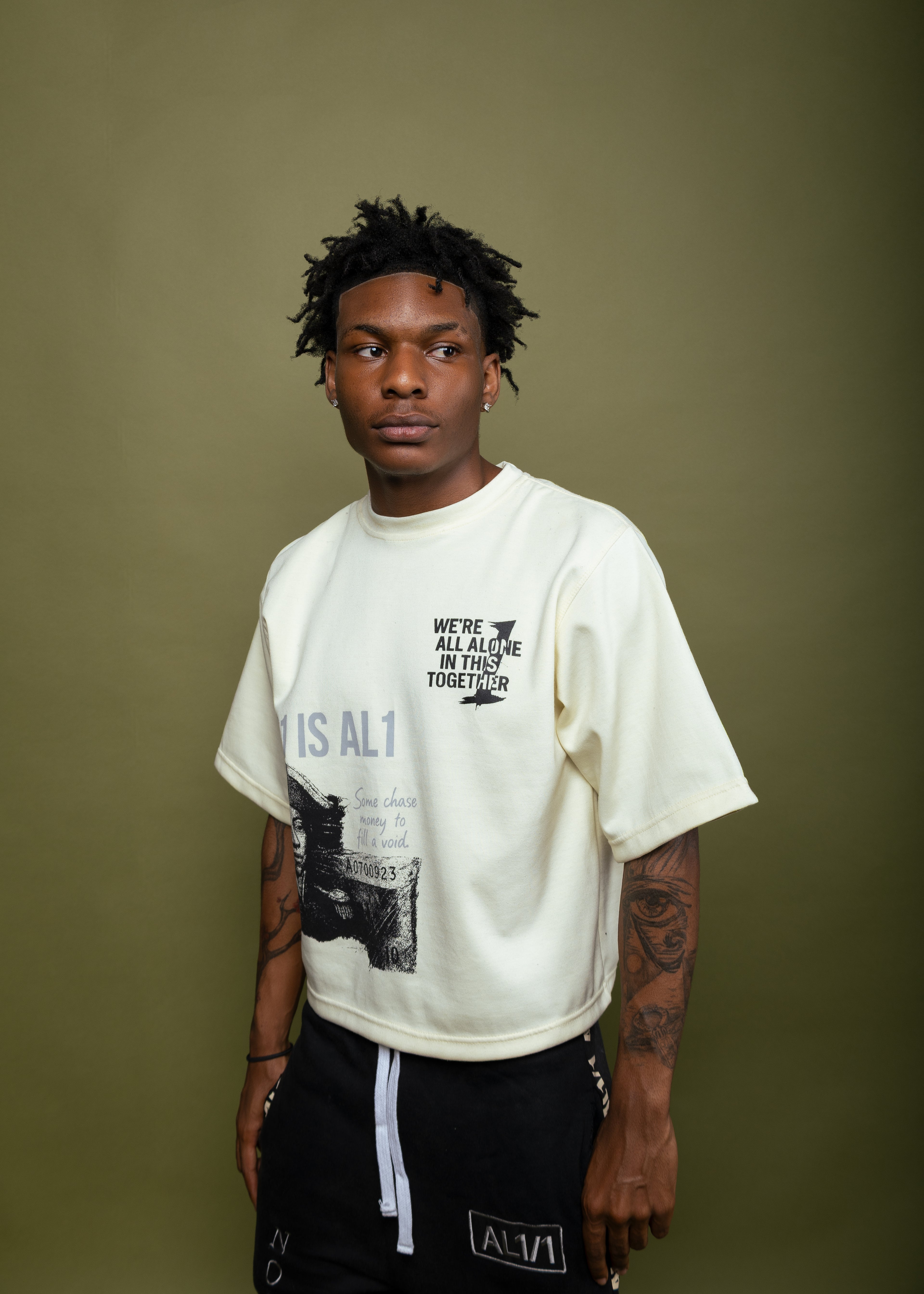 The Silent Witness Tee- Washed Cream