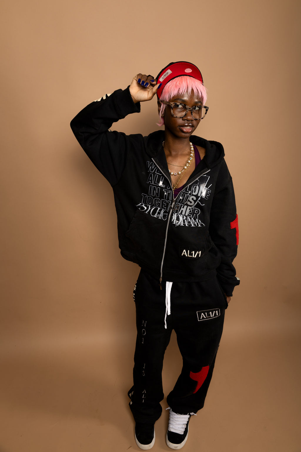 One of One Set- Washed Black/ Distressed