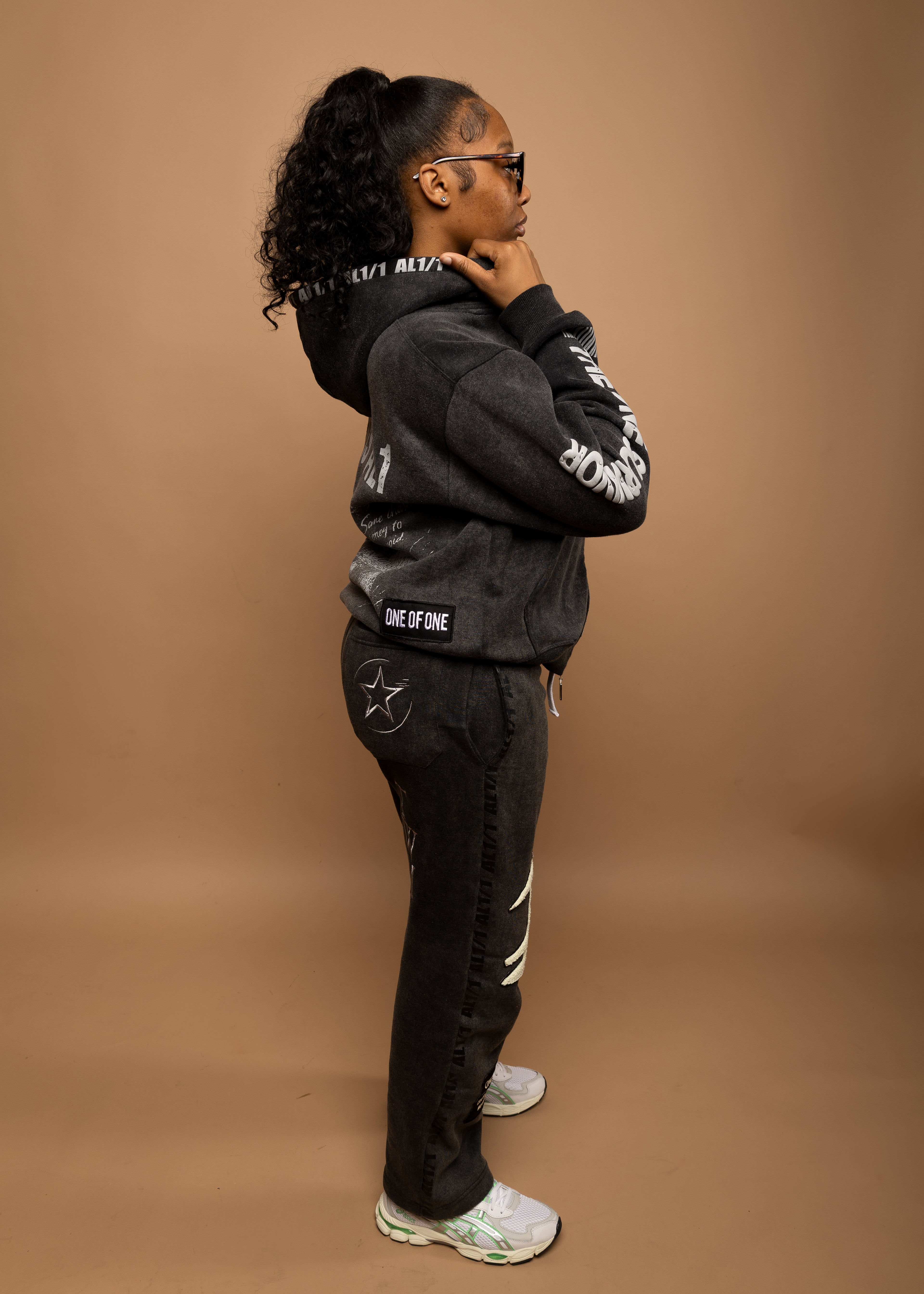 The One Survivor Zip up Hoodie- Washed Grey