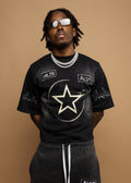 Psychodrama Tee- Washed Black/ Distressed